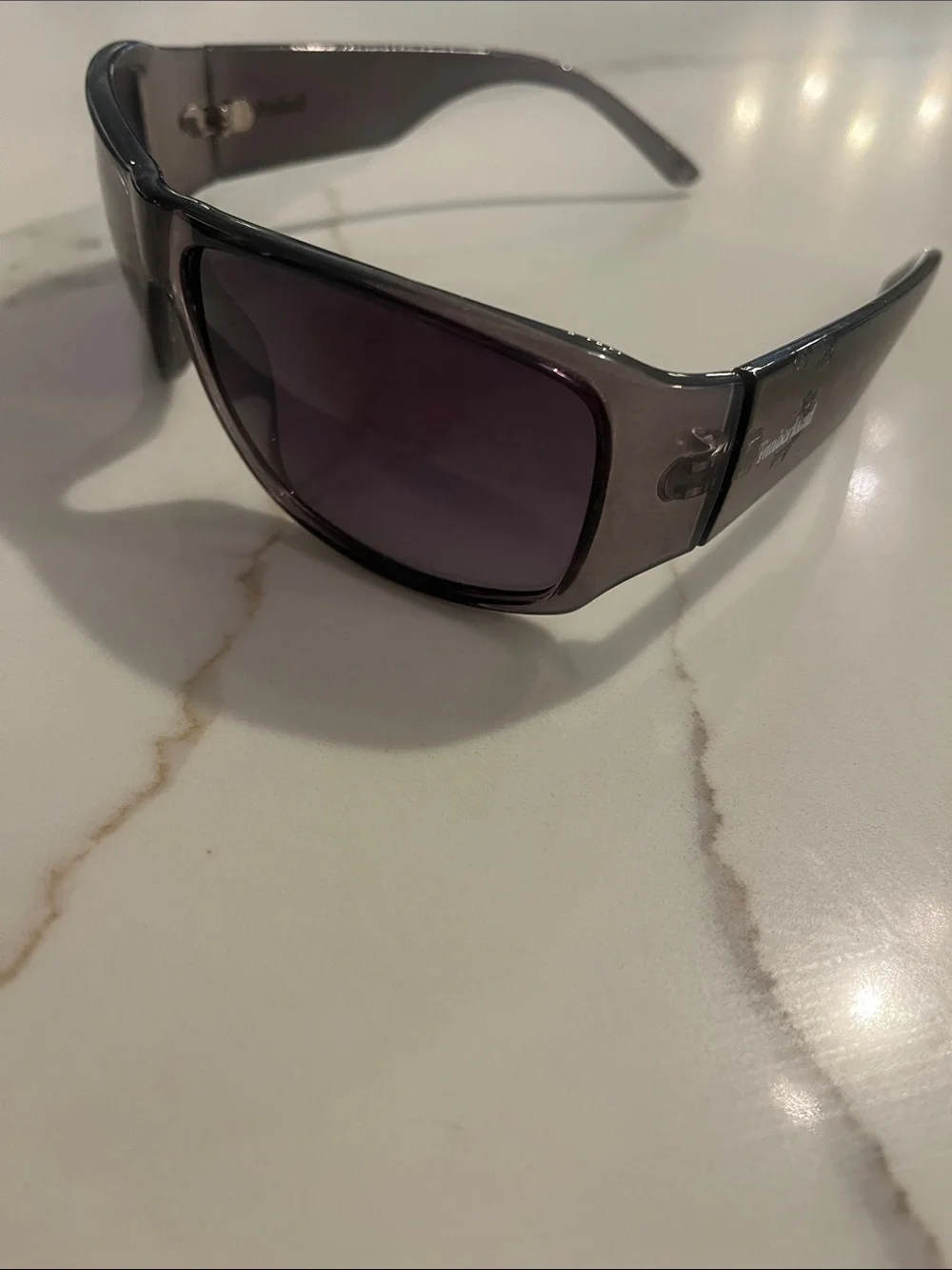 Timberland Gray Frame Sunglasses with Dark Gray Lenses